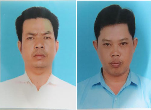 Hai đối tượng Đào Văn Qui và Nguyễn Thanh Phương.