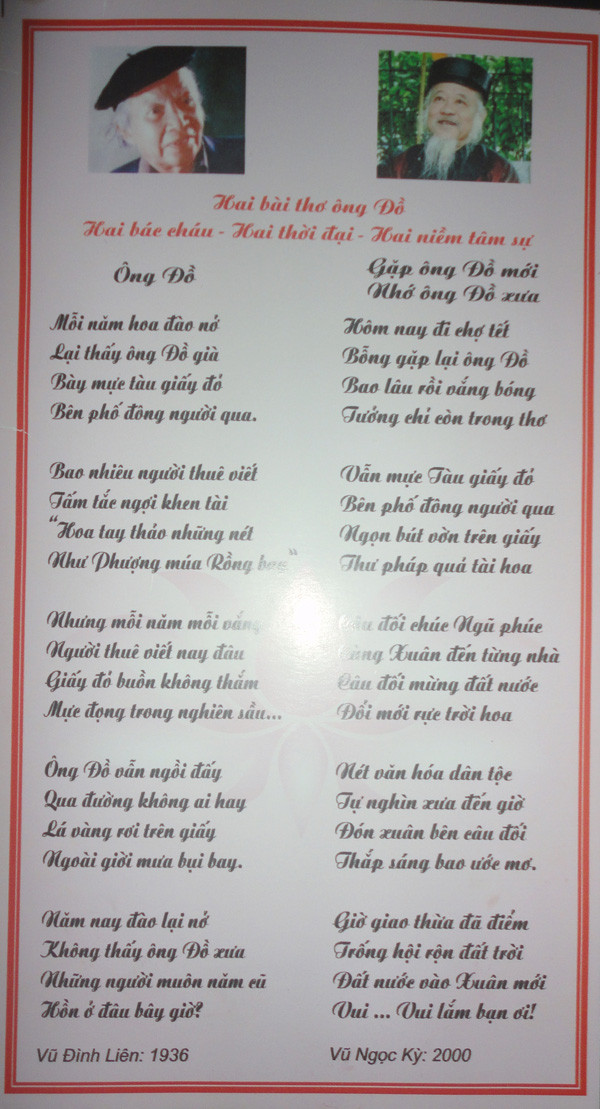 Xin chữ ông đồ mới, nhớ ông đồ xưa… ảnh 1