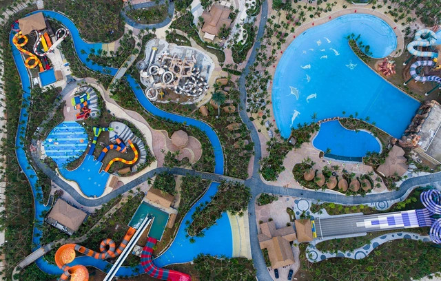 Toàn cảnh công viên nước.