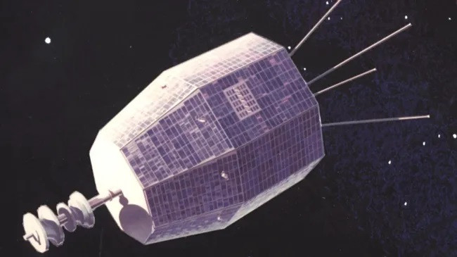 Bản dựng lại vệ tinh Relay 2 của NASA được phóng vào năm 1964. (Ảnh: NASA)