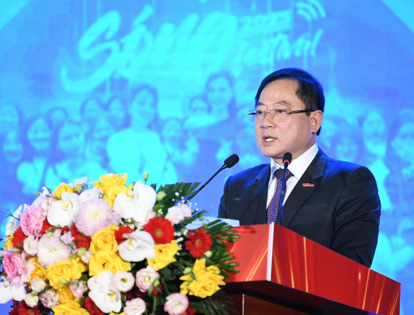 Nhà báo Lê Xuân Sơn - Tổng Biên tập báo Tiền phong.