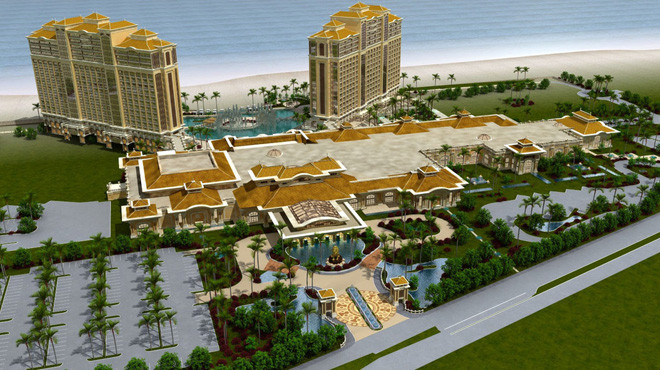 Mô hình dự án khu nghỉ mát phức hợp Hồ Tràm Strip (xã Phước Thuận, huyện Xuyên Mộc, Bà Rịa - Vũng Tàu), 100% vốn nước ngoài. Dự án có vốn đầu tư 4,2 tỉ USD này ngoài khu nghỉ dưỡng, khách sạn, biệt thự, trung tâm hội nghị quốc tế, sân golf, khu mua sắm... còn có casino mang phong cách Las Vegas