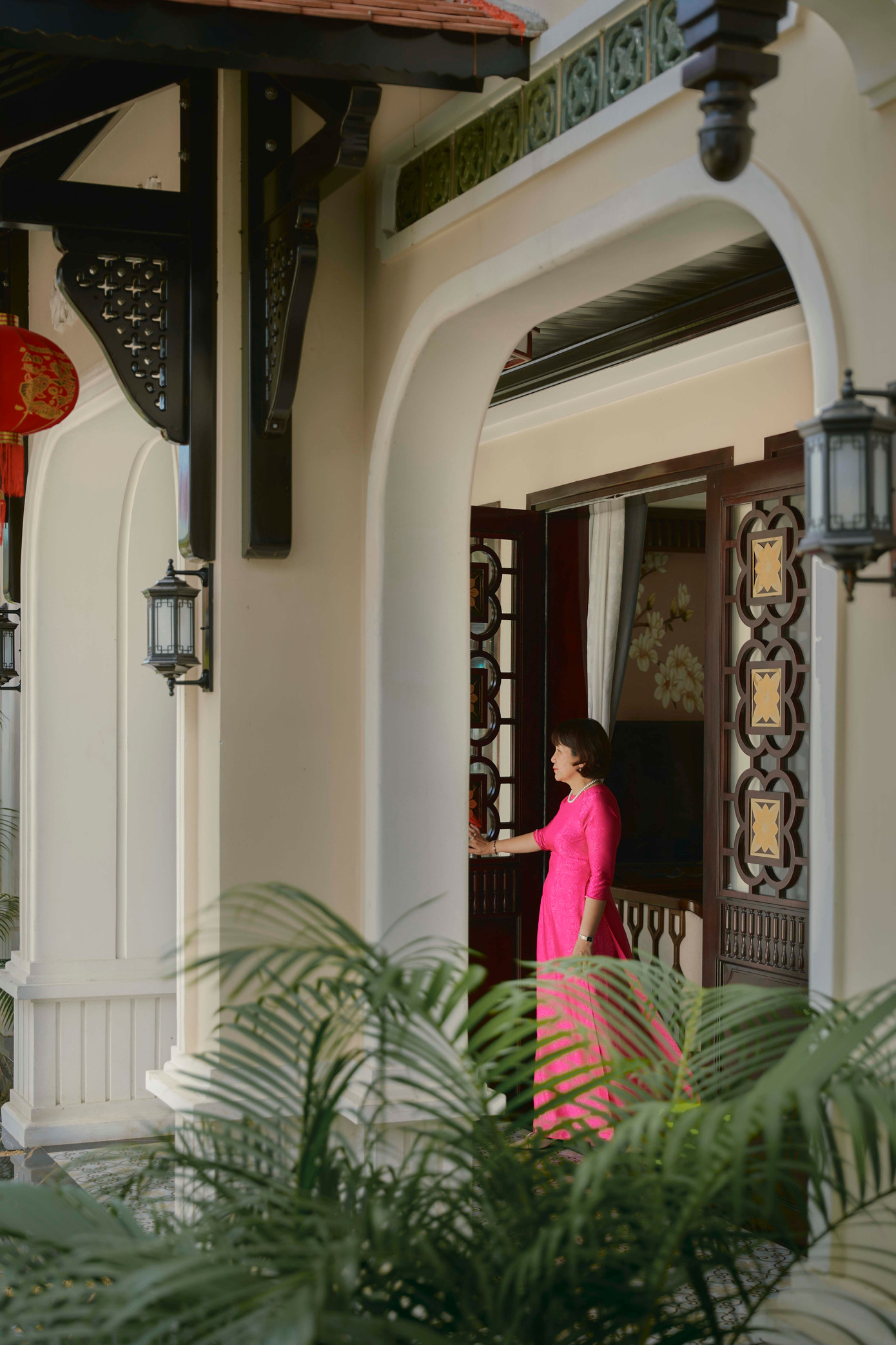 Các cấu kiện truyền thống được khai thác hiệu quả về mặt thẩm mỹ.