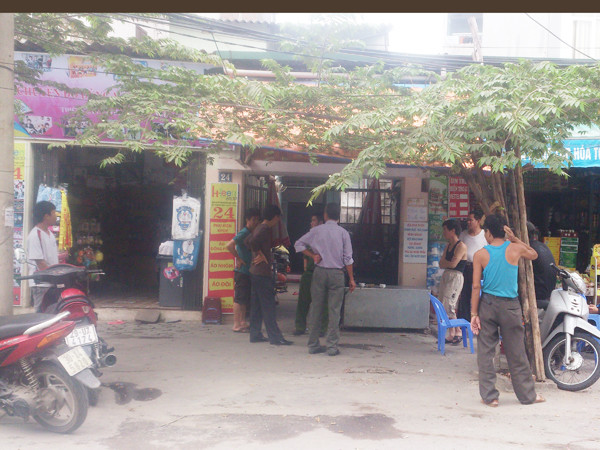 Ngôi nhà trọ số 24 - nơi xảy ra vụ án mạng. Ảnh: T.N