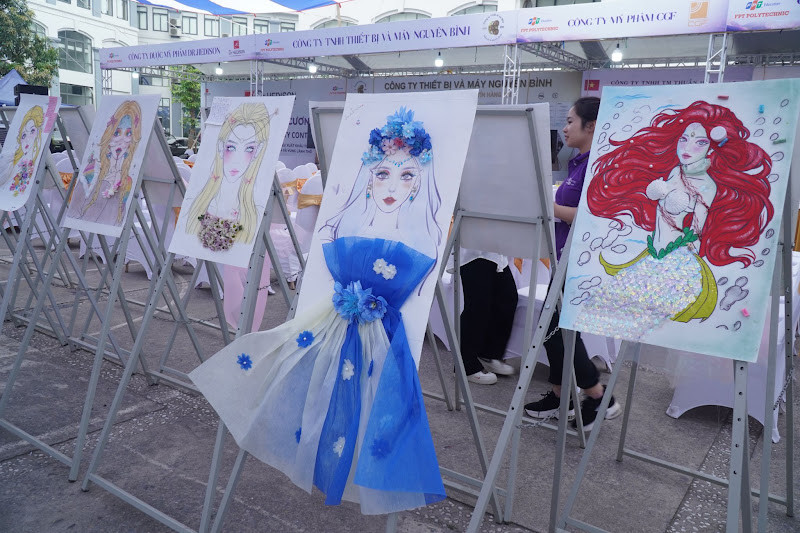 Một số tác phẩm ấn tượng trong phần dự thi “Face - chart” của cuộc thi