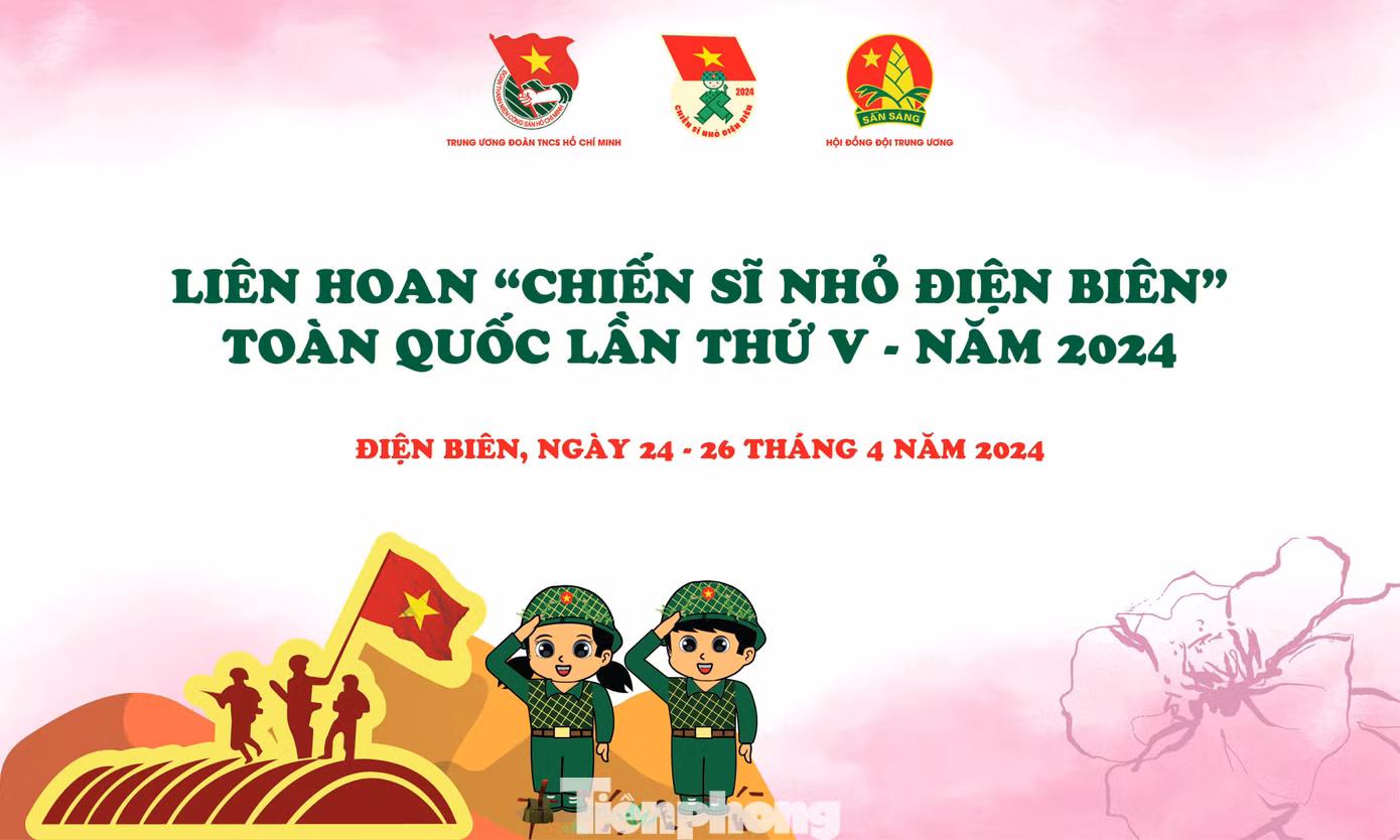 200 đại biểu thiếu nhi tiêu biểu toàn quốc sẽ tham gia Liên hoan Chiến sĩ nhỏ Điện Biên lần thứ V, năm 2024, tại Điện Biên. 200 đại biểu thiếu nhi tiêu biểu toàn quốc sẽ tham gia Liên hoan Chiến sĩ nhỏ Điện Biên lần thứ V, năm 2024, tại Điện Biên.