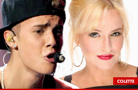 Justin bị tố đã thô lỗ với nữ MC Colette Harrington