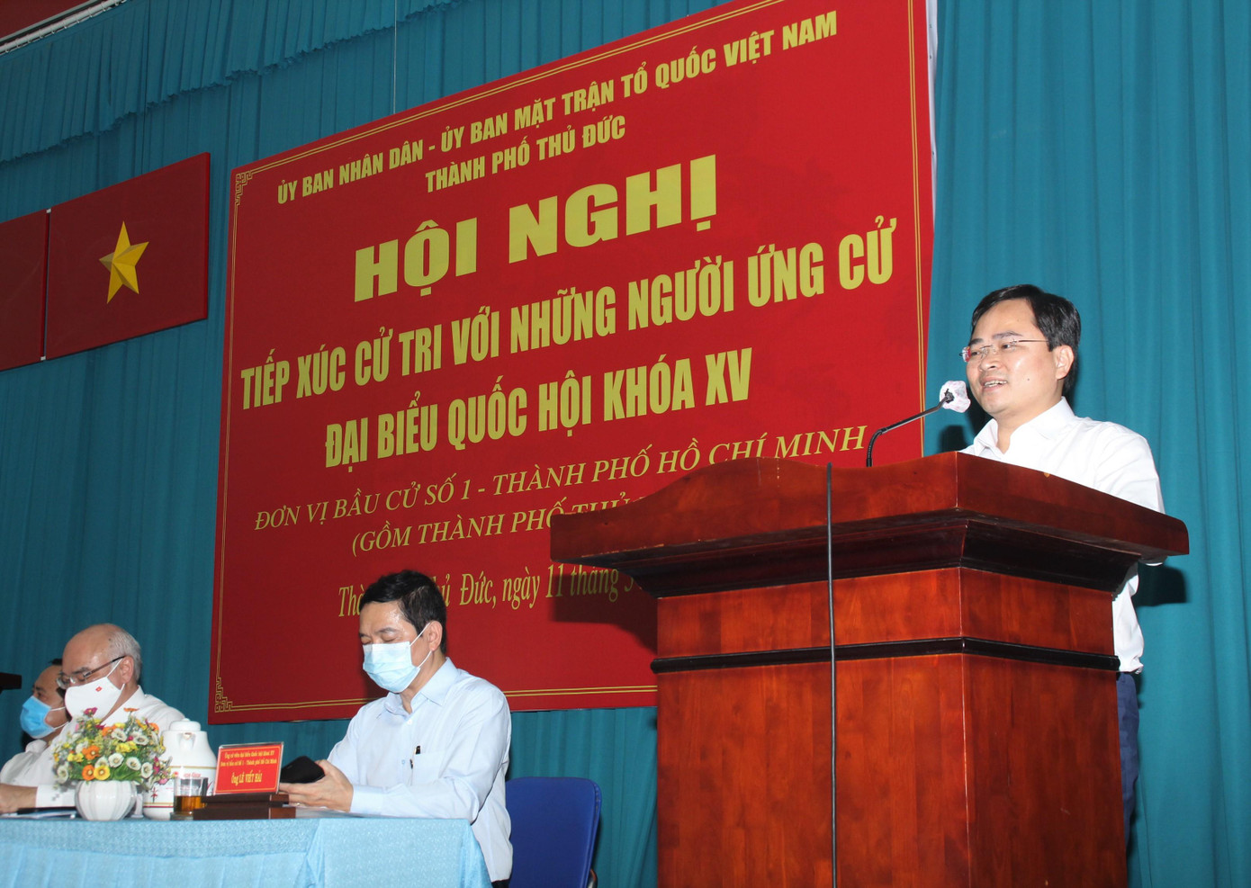 Ông Nguyễn Anh Tuấn - Ủy viên T.Ư Đảng, Bí thư thứ nhất Trung ương Đoàn trình bày chương trình hành động