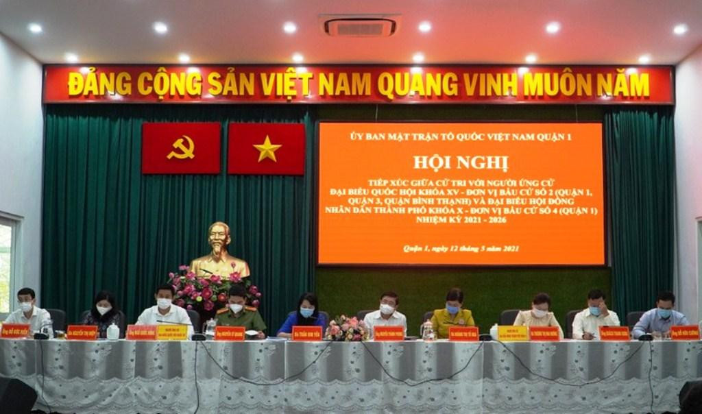 Các ứng cử viên đại biểu Quốc hội khóa XV và đại biểu HĐND TPHCM nhiệm kỳ 2021 - 2026 tiếp xúc cử tri vận động bầu cử sáng 12/5 Các ứng cử viên đại biểu Quốc hội khóa XV và đại biểu HĐND TPHCM nhiệm kỳ 2021 - 2026 tiếp xúc cử tri vận động bầu cử sáng 12/5