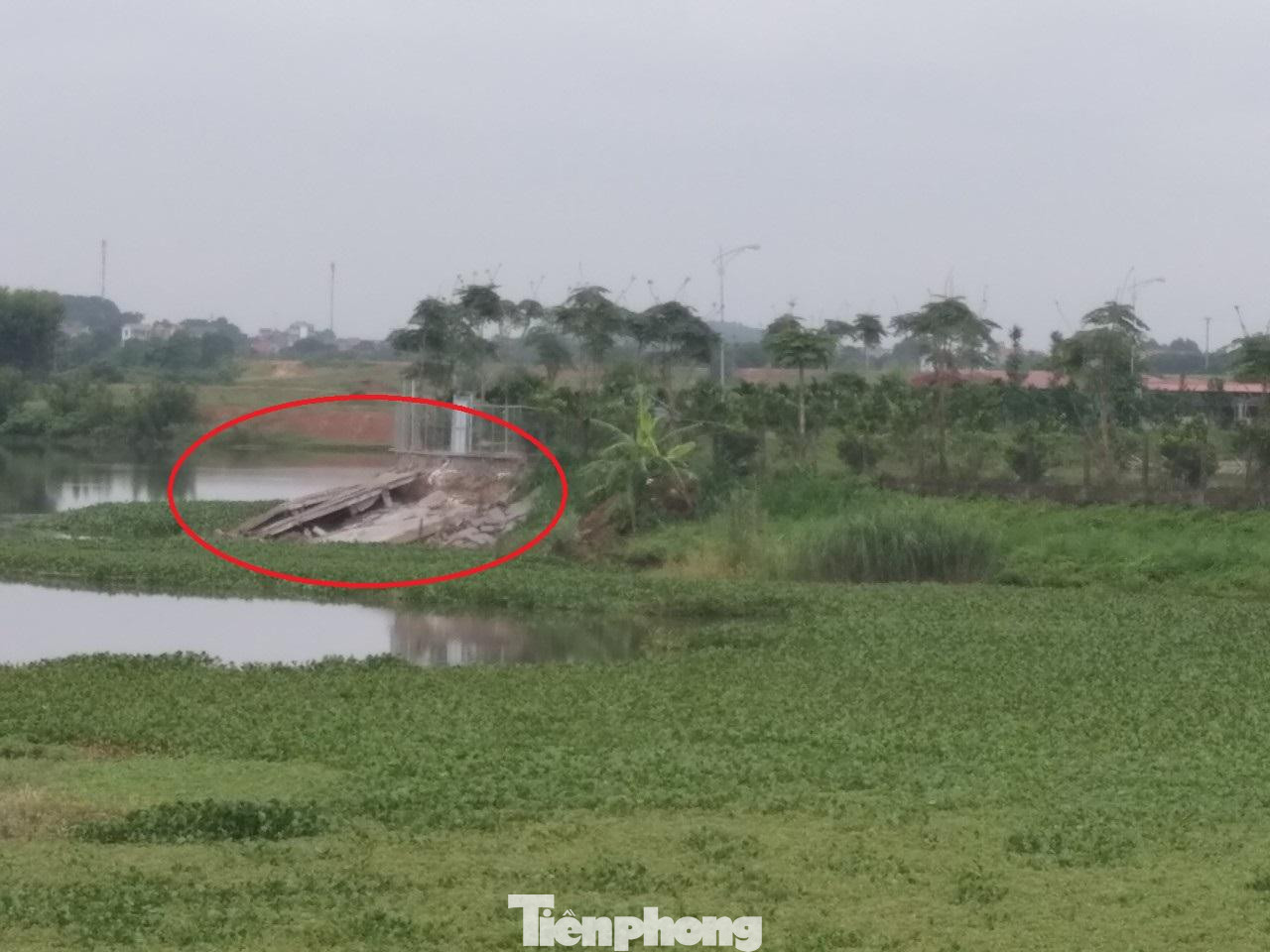 Công trình nhà câu cá của gia đình Giám đốc Sở GTVT Bắc Giang đã tháo dỡ xong sau phản ánh của Tiền Phong