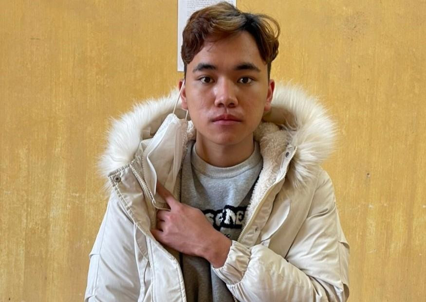 Đối tượng Phước tại cơ quan công an