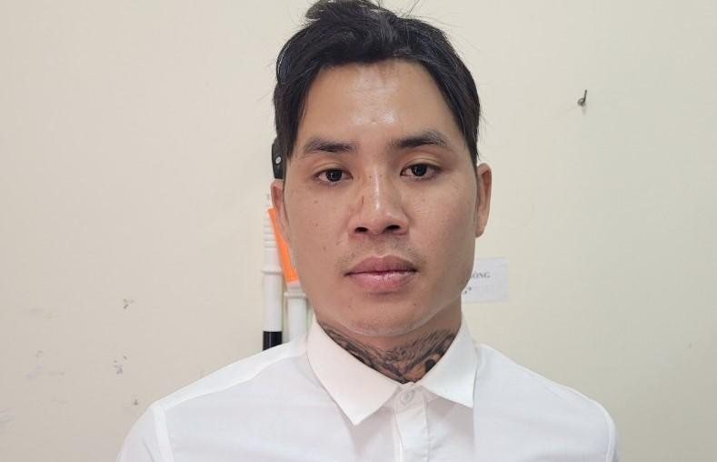 Đối tượng Cường tại cơ quan công an Đối tượng Cường tại cơ quan công an