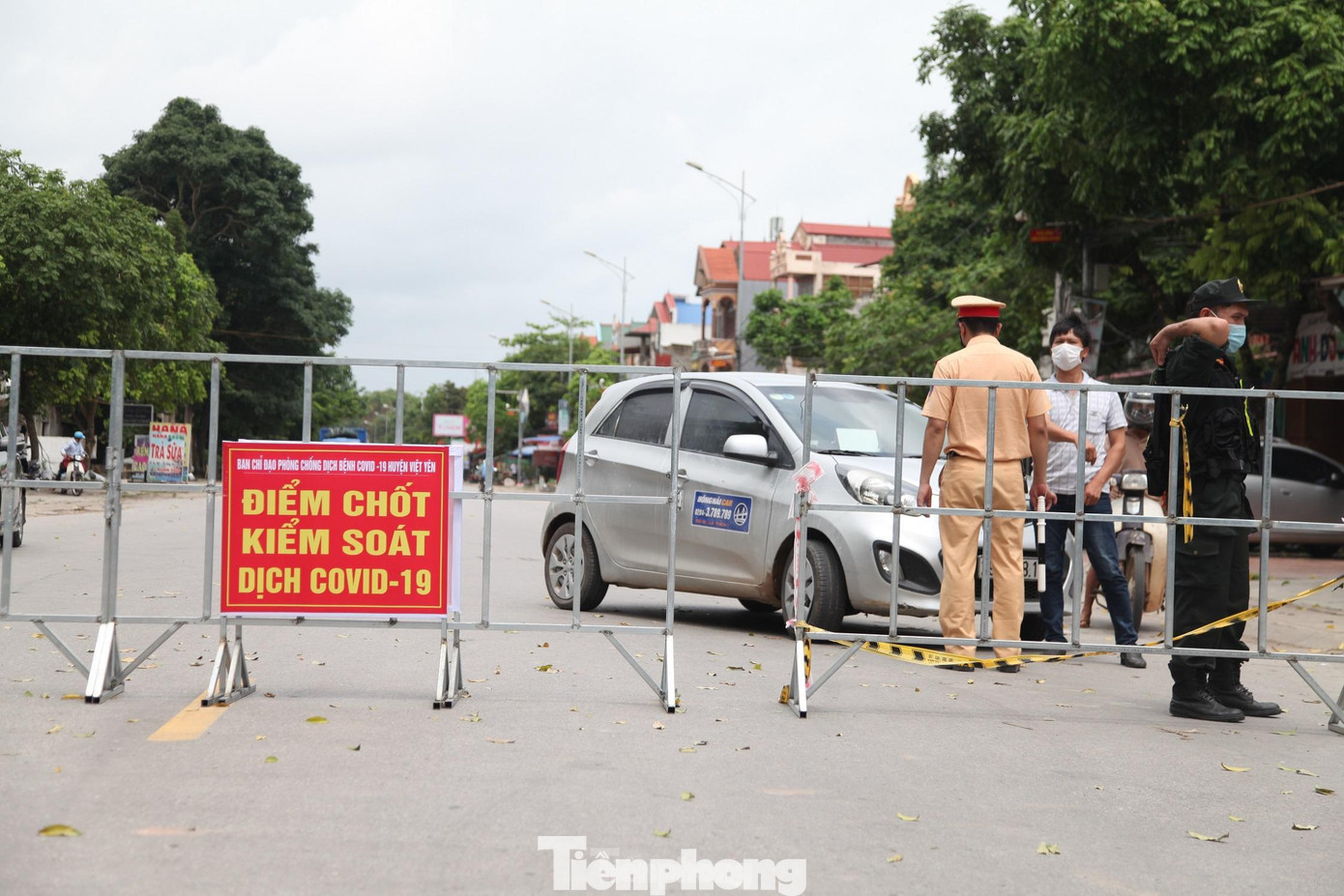 Một chốt kiểm soát dịch ở tỉnh Bắc Giang Một chốt kiểm soát dịch ở tỉnh Bắc Giang