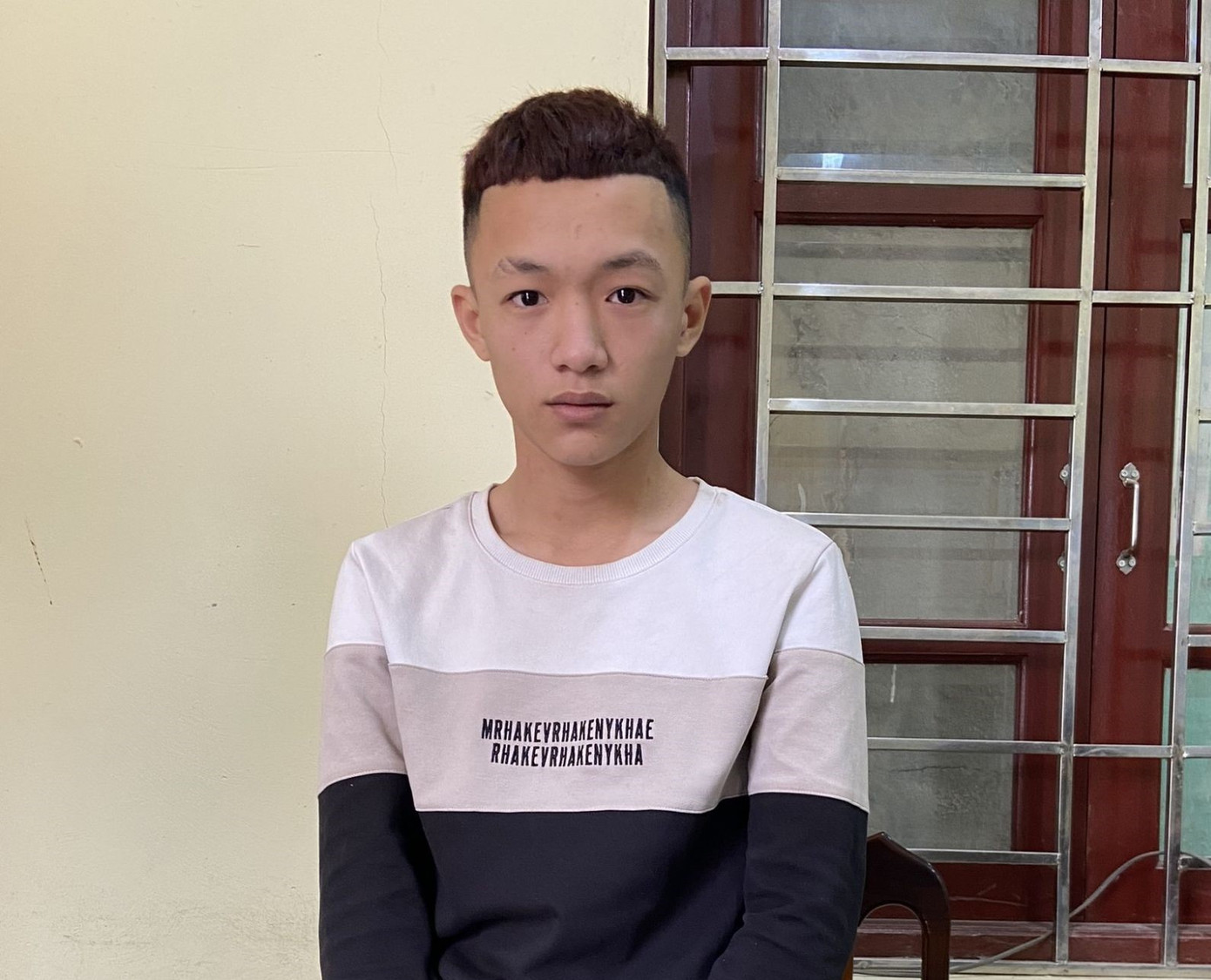 Đối tượng Minh tại Cơ quan Công an