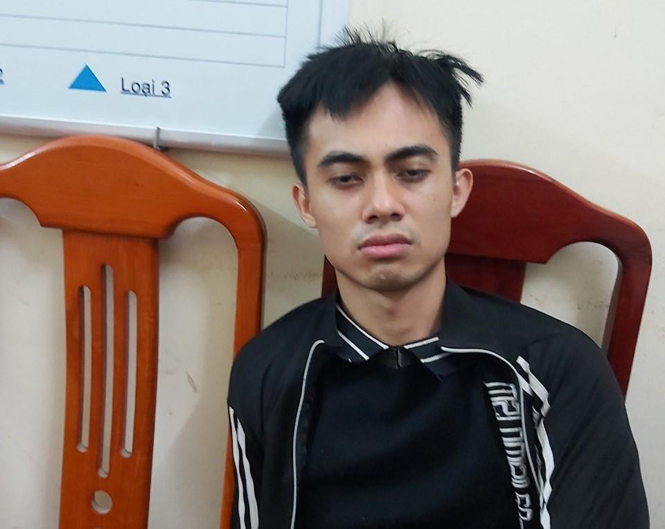 Đối tượng Hiếu tại Cơ quan Công an