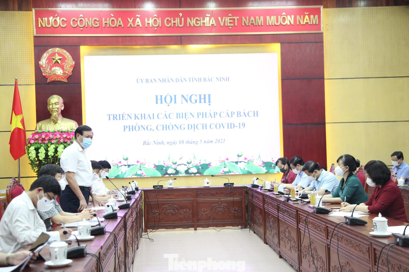 Thứ trưởng Bộ Y tế Đỗ Xuân Tuyên phát biểu tại buổi làm việc