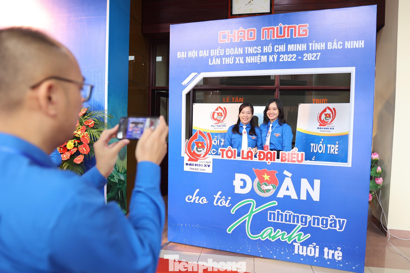 Các đại biểu hào hứng với Đại hội Đoàn TNCS Hồ Chí Minh tỉnh Bắc Ninh lần thứ XV