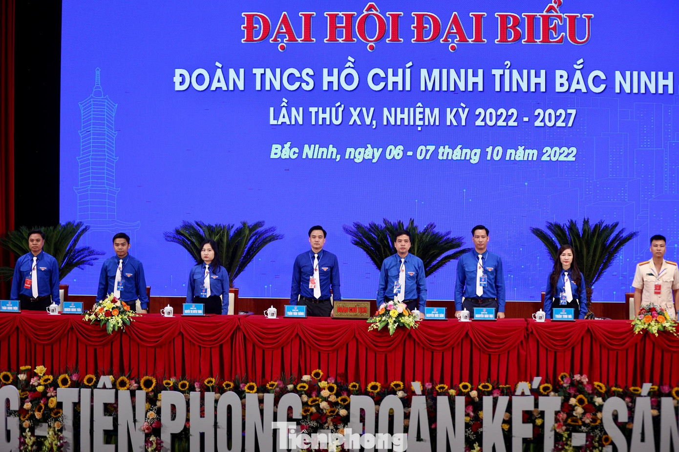 Đoàn Chủ tịch tại Đại hội Đoàn TNCS Hồ Chí Minh tỉnh Bắc Ninh lần thứ XV