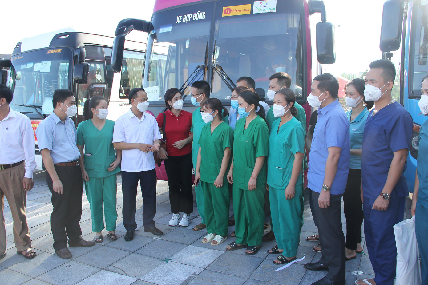 Đoàn y tế tỉnh Bắc Giang hỗ trợ tỉnh Hà Nam phòng chống dịch