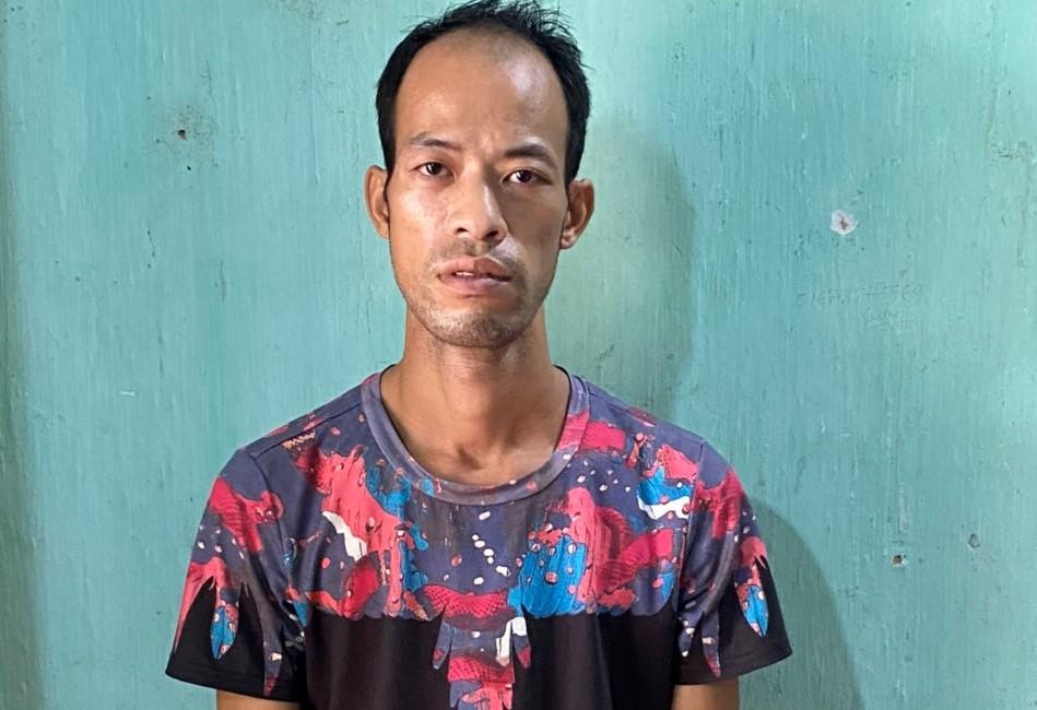 Đối tượng Thảo tại cơ quan công an