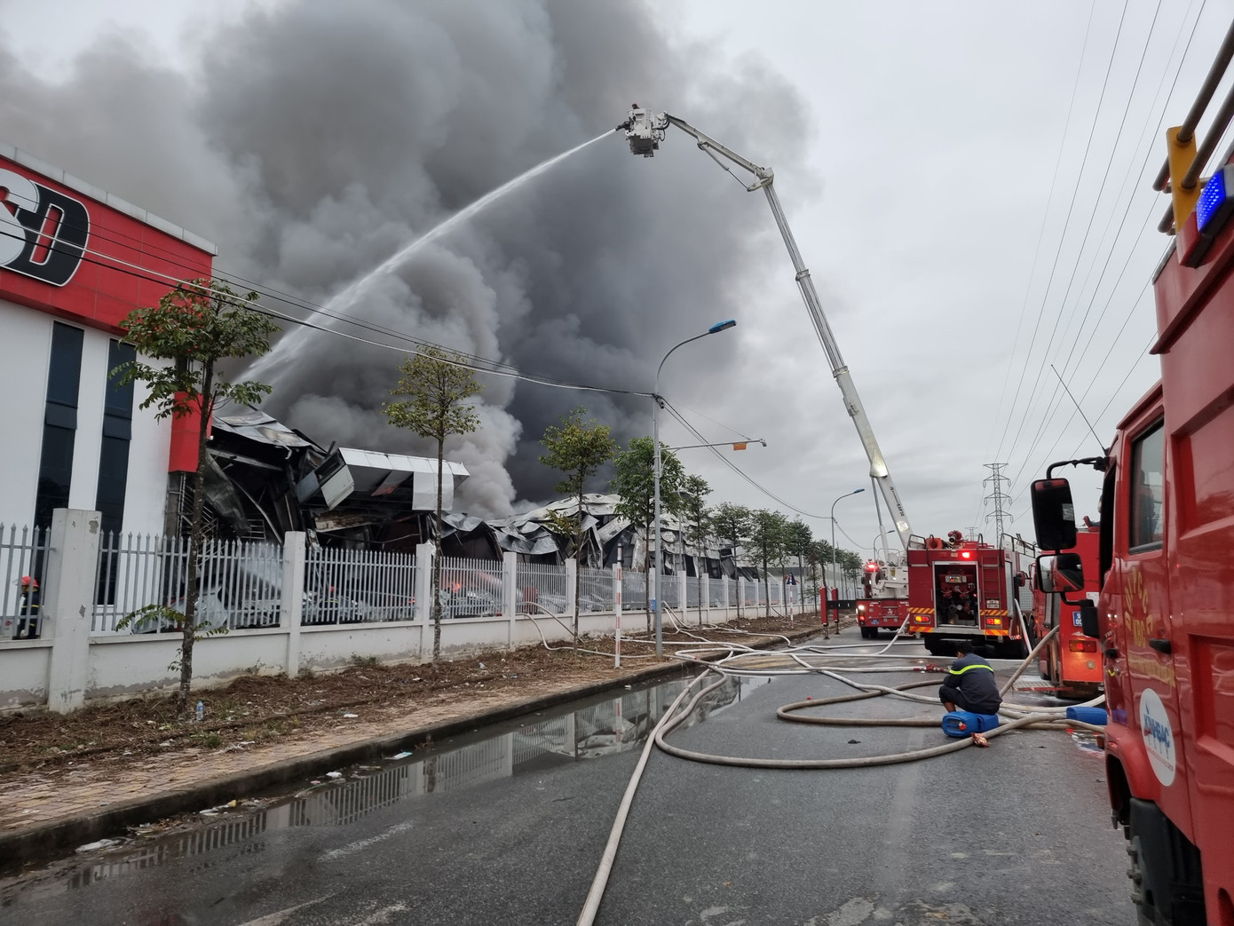 Hiện trường vụ cháy Hiện trường vụ cháy