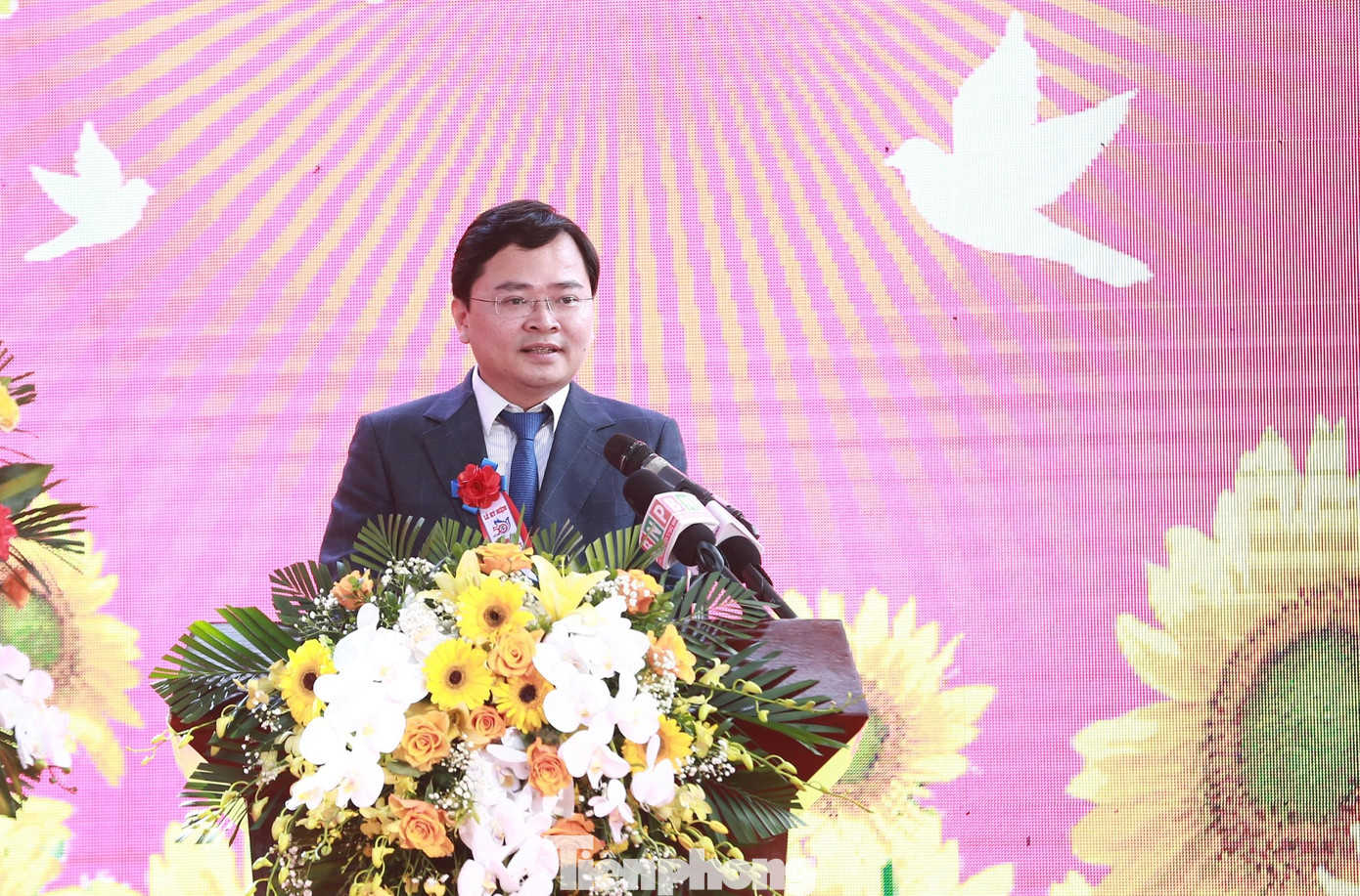 Ông Nguyễn Anh Tuấn, Bí thư Tỉnh ủy Bắc Ninh phát biểu tại chương trình