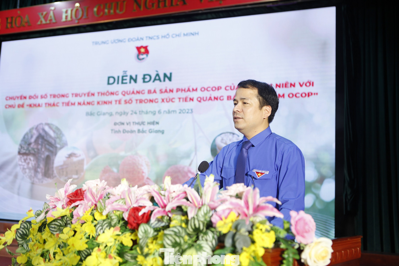 Bí thư Trung ương Đoàn Ngô Văn Cương phát biểu tại diễn đàn. Ảnh: Nguyễn Thắng Bí thư Trung ương Đoàn Ngô Văn Cương phát biểu tại diễn đàn. Ảnh: Nguyễn Thắng