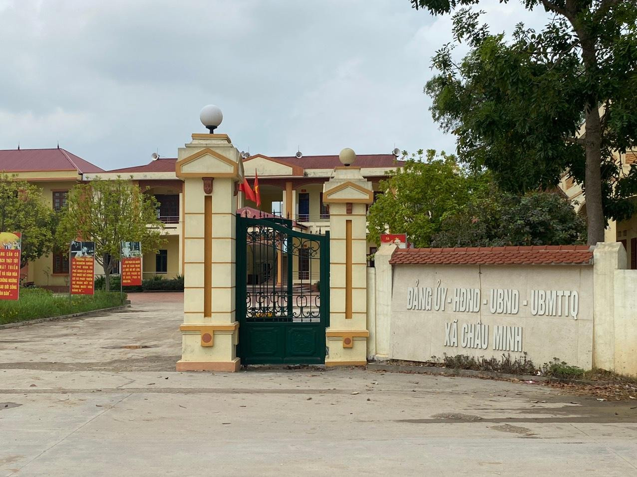 Vi phạm, khuyết điểm của Đảng ủy và lãnh đạo xã Châu Minh (huyện Hiệp Hòa) đến mức phải xem xét, xử lý kỷ luật Vi phạm, khuyết điểm của Đảng ủy và lãnh đạo xã Châu Minh (huyện Hiệp Hòa) đến mức phải xem xét, xử lý kỷ luật