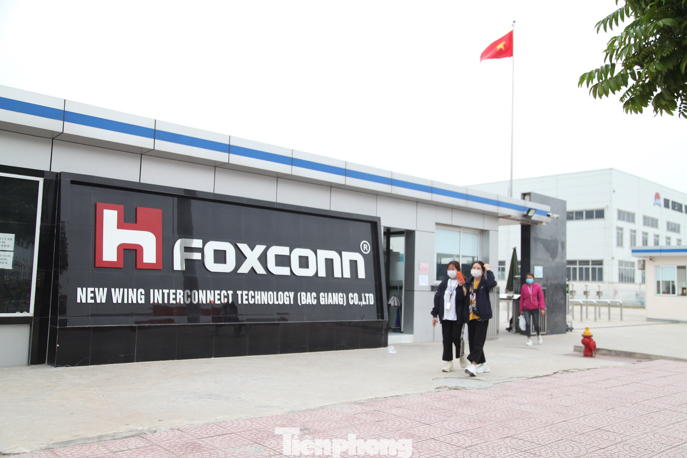 Nhà máy sản xuất của Tập đoàn Foxconn tại Khu công nghiệp Quang Châu - Bắc Giang. Ảnh: Nguyễn Thắng.