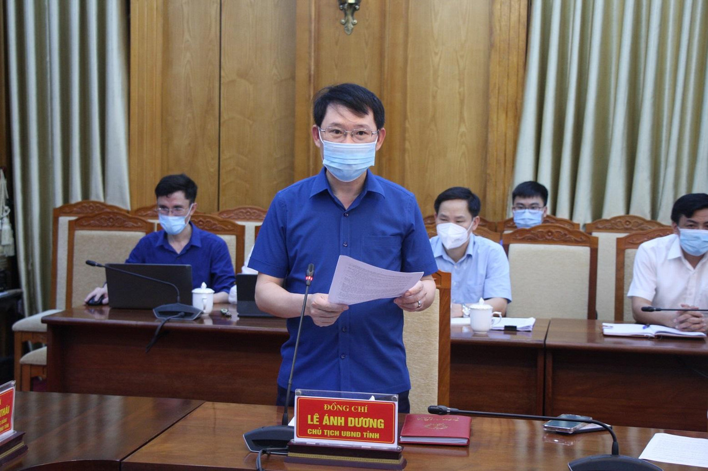 Chủ tịch UBND tỉnh Bắc Giang phát biểu tại buổi làm việc Chủ tịch UBND tỉnh Bắc Giang phát biểu tại buổi làm việc