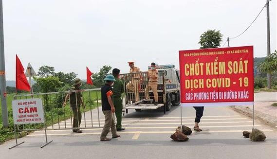 Phong tỏa một thôn có dịch ở tỉnh Bắc Ninh