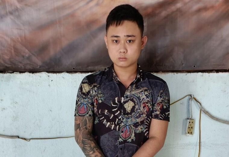 Đối tượng Đường khi bị bắt giữ