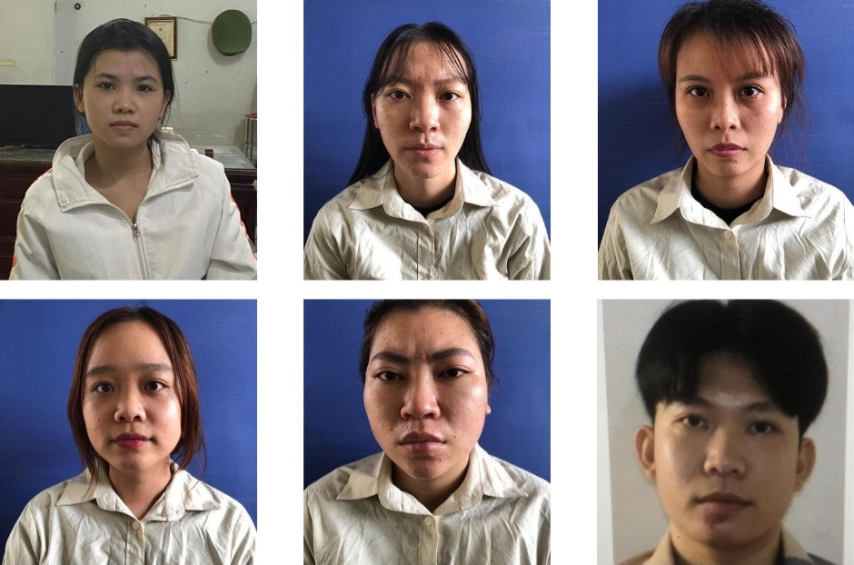 Các đối tượng bị bắt giữ Các đối tượng bị bắt giữ