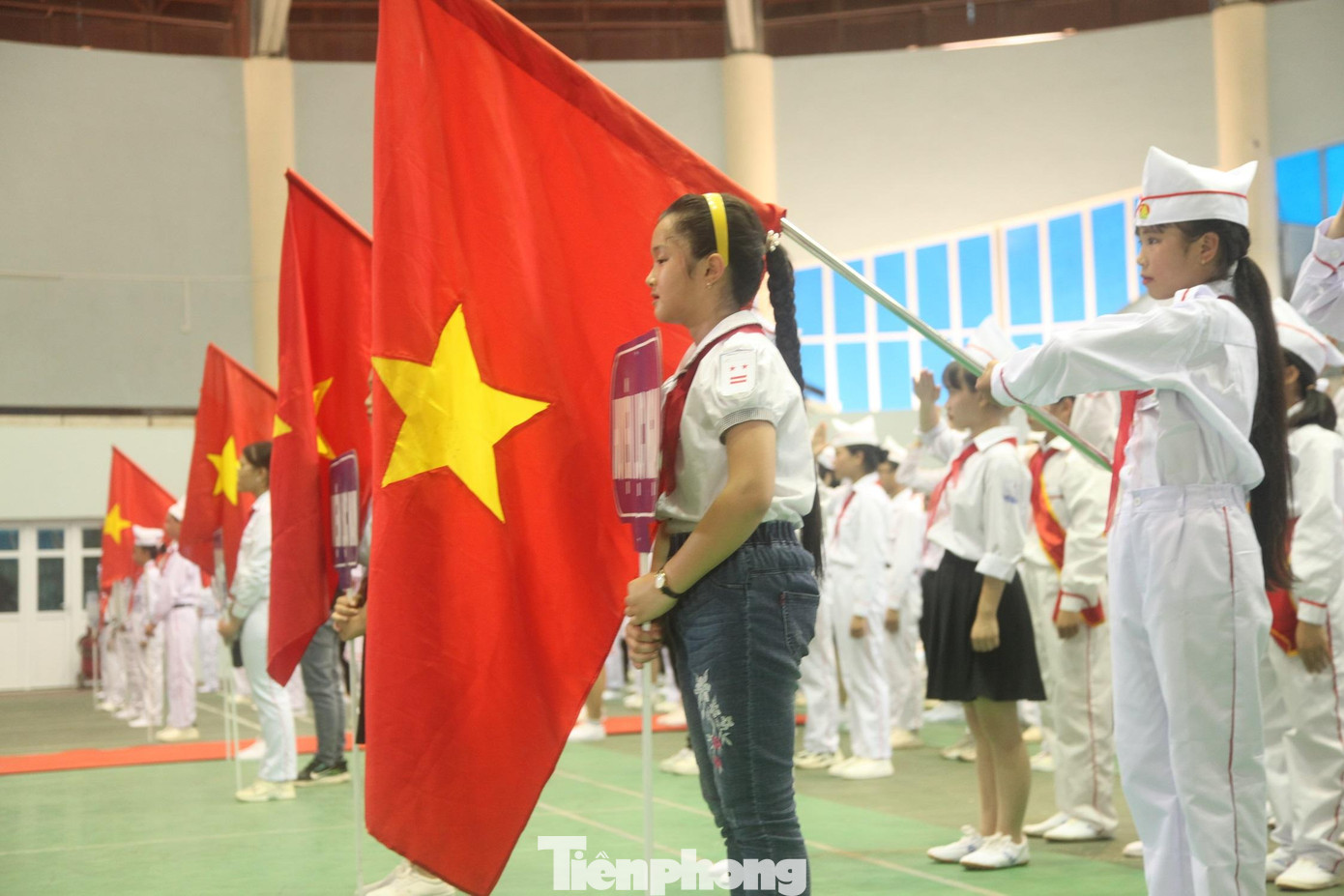 Các em thiếu nhi tỉnh Bắc Giang thi đội nghi thức chuẩn Các em thiếu nhi tỉnh Bắc Giang thi đội nghi thức chuẩn