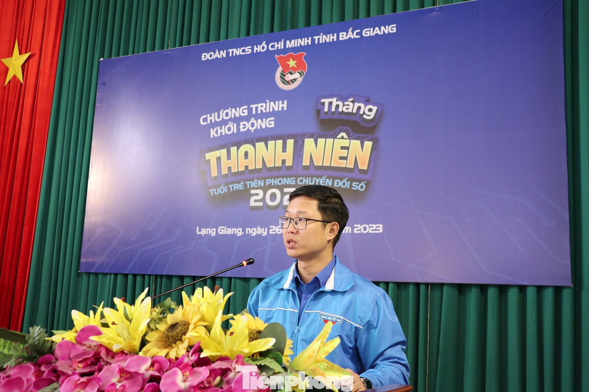 Anh Thân Trung Kiên, Bí thư Tỉnh Đoàn Bắc Giang phát động Tháng Thanh niên
