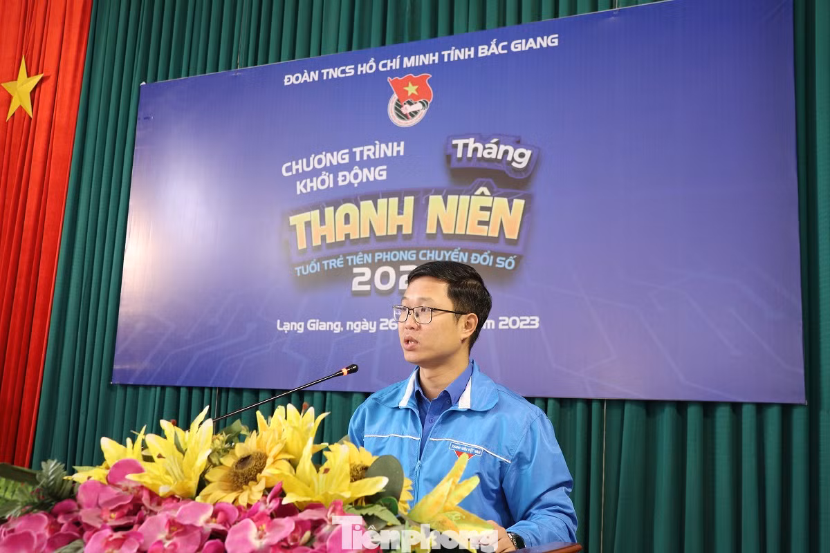 Anh Thân Trung Kiên, Bí thư Tỉnh Đoàn Bắc Giang phát động Tháng Thanh niên