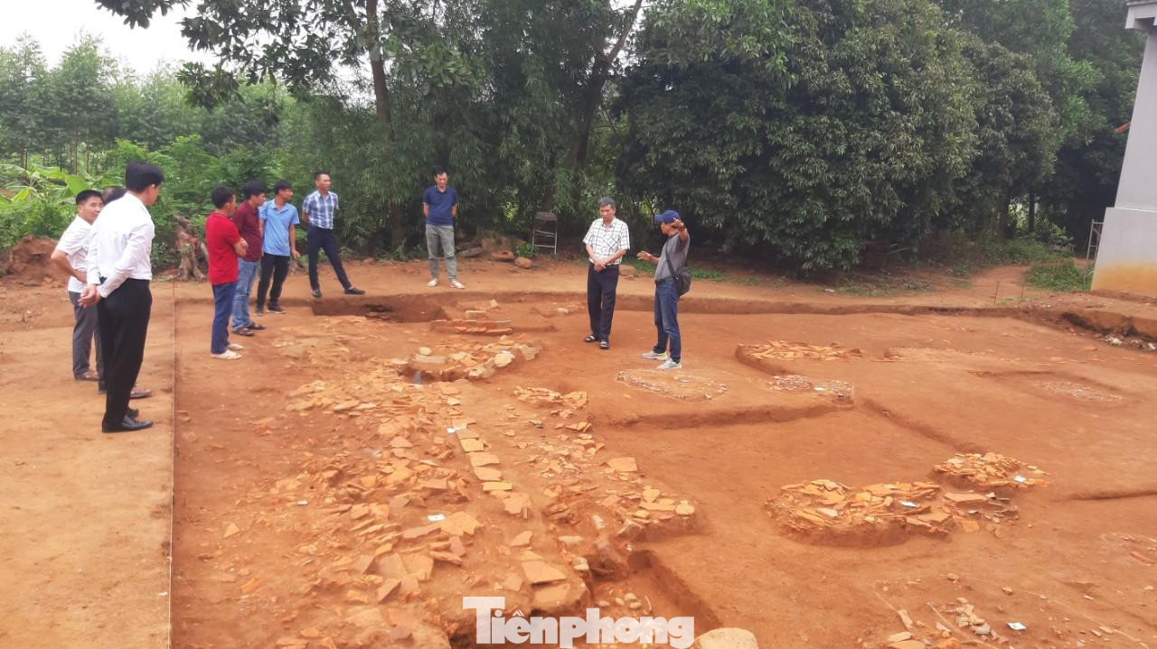 Khu vực khai quật khảo cổ địa điểm chùa Cao lần 1