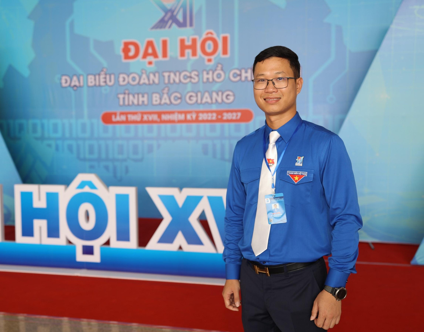 Anh Thân Trung Kiên tái đắc cử Bí thư Tỉnh Đoàn Bắc Giang nhiệm kỳ 2022 - 2027