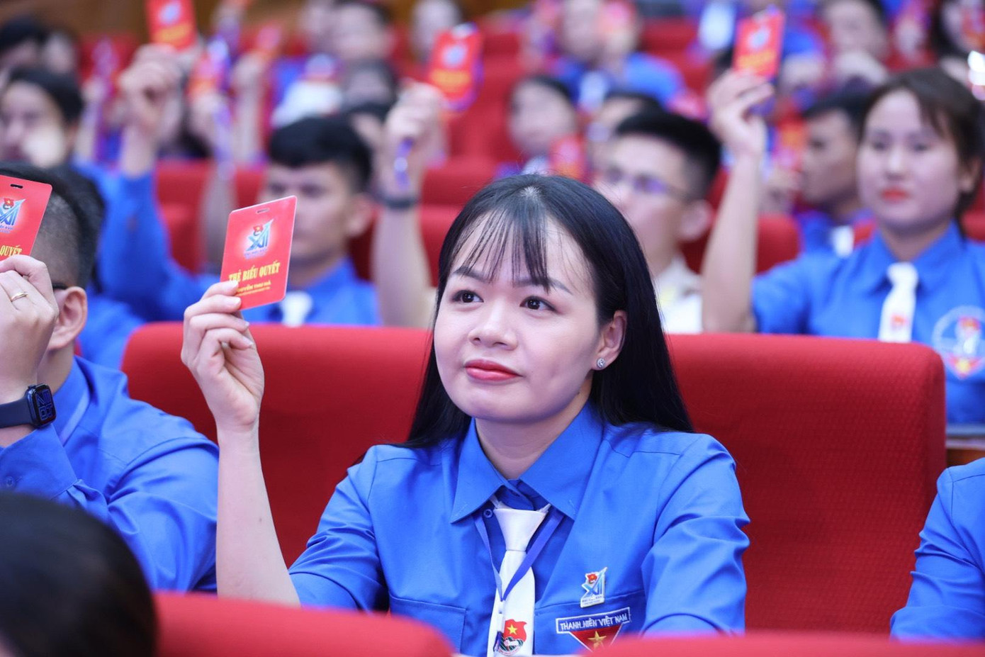 Đại biểu bầu Đoàn Chủ tịch tại Đại hội