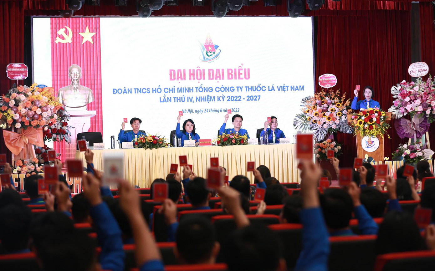 Không khí Đại hội Đoàn Thanh niên Vinataba khóa IV, nhiệm kỳ 2022 - 2027. Ảnh: Bảo Anh Không khí Đại hội Đoàn Thanh niên Vinataba khóa IV, nhiệm kỳ 2022 - 2027. Ảnh: Bảo Anh