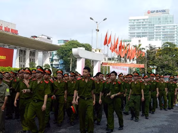 Các chiến sĩ Công an quyết tâm phòng, chống ma túy