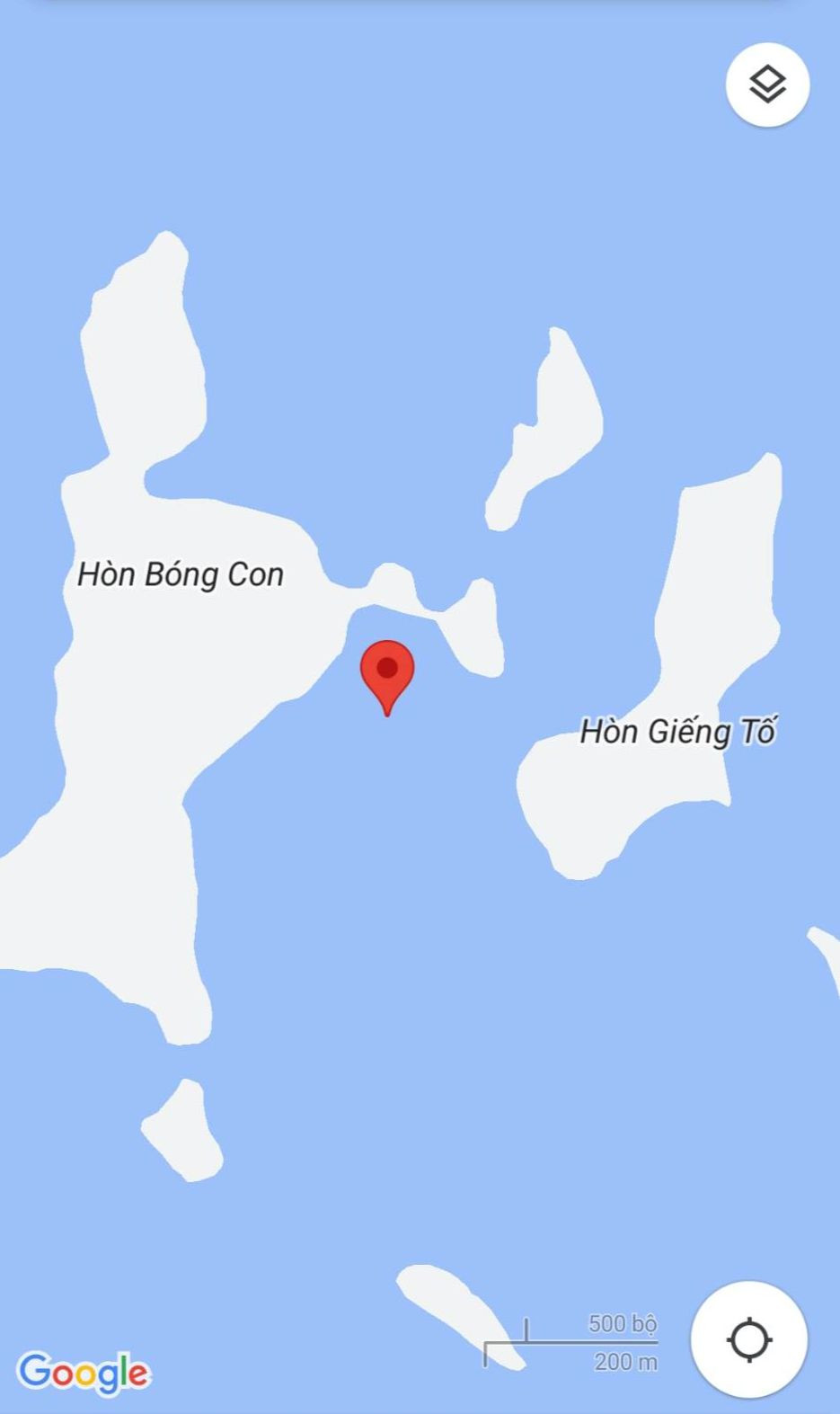 Vị trí máy bay trực thăng chở khách mất liên lạc (ảnh: Google map).