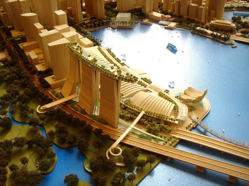 Marina Bay Sands của Las Vegas Sandsmới khai trương ở Singapore. Marina Bay Sands của mới khai trương ở Singapore
