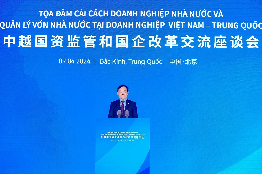 Phó Thủ tướng Chính phủ Trần Lưu Quang phát biểu khai mạc tọa đàm.