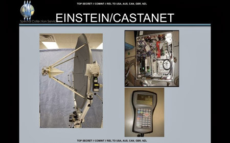 Hệ thống Einstein/Castanet theo tiết lộ của Snowden. Hệ thống Einstein/Castanet theo tiết lộ của Snowden