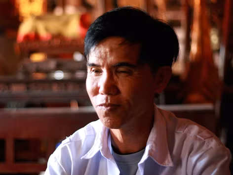 ông Ngô Trọng Phàn, người nhiều năm sưu tầm tư liệu và đứng ra phục dựng điệu múa Bát dật làng Hiệp Lực