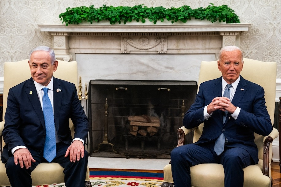 Thủ tướng Israel Benjamin Netanyahu gặp Tổng thống Mỹ Joe Biden tại Nhà Trắng, ngày 25/7. Ảnh: The Washington Post. Thủ tướng Israel Benjamin Netanyahu gặp Tổng thống Mỹ Joe Biden tại Nhà Trắng, ngày 25/7. Ảnh: The Washington Post.