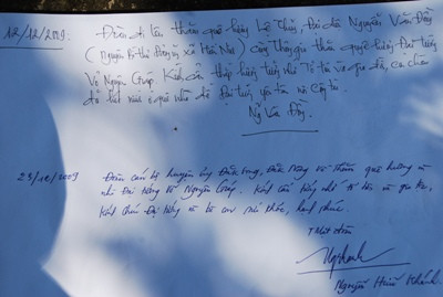 Các lưu bút ở nhà Đại tướng 