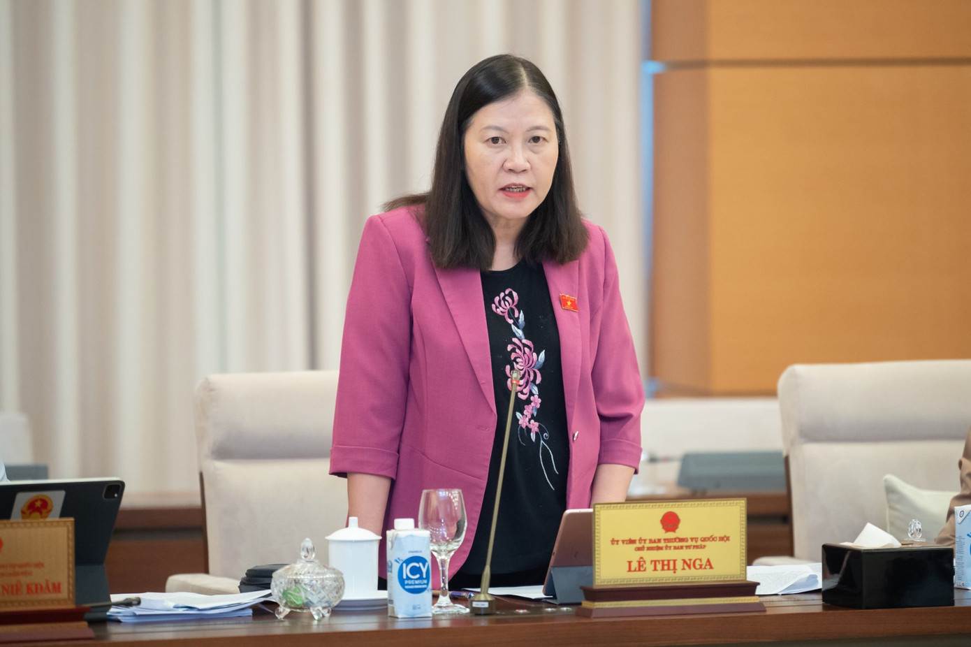 Chủ nhiệm Ủy ban Tư pháp Lê Thị Nga.