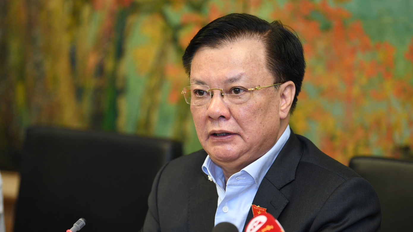 Bí thư Thành uỷ Hà Nội Đinh Tiến Dũng. Ảnh Như Ý Bí thư Thành uỷ Hà Nội Đinh Tiến Dũng. Ảnh Như Ý